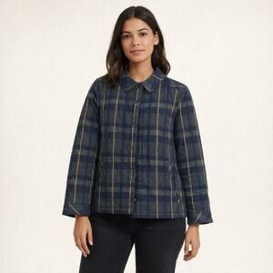 All for You Quilted Plaid Jacket. Women's Medium